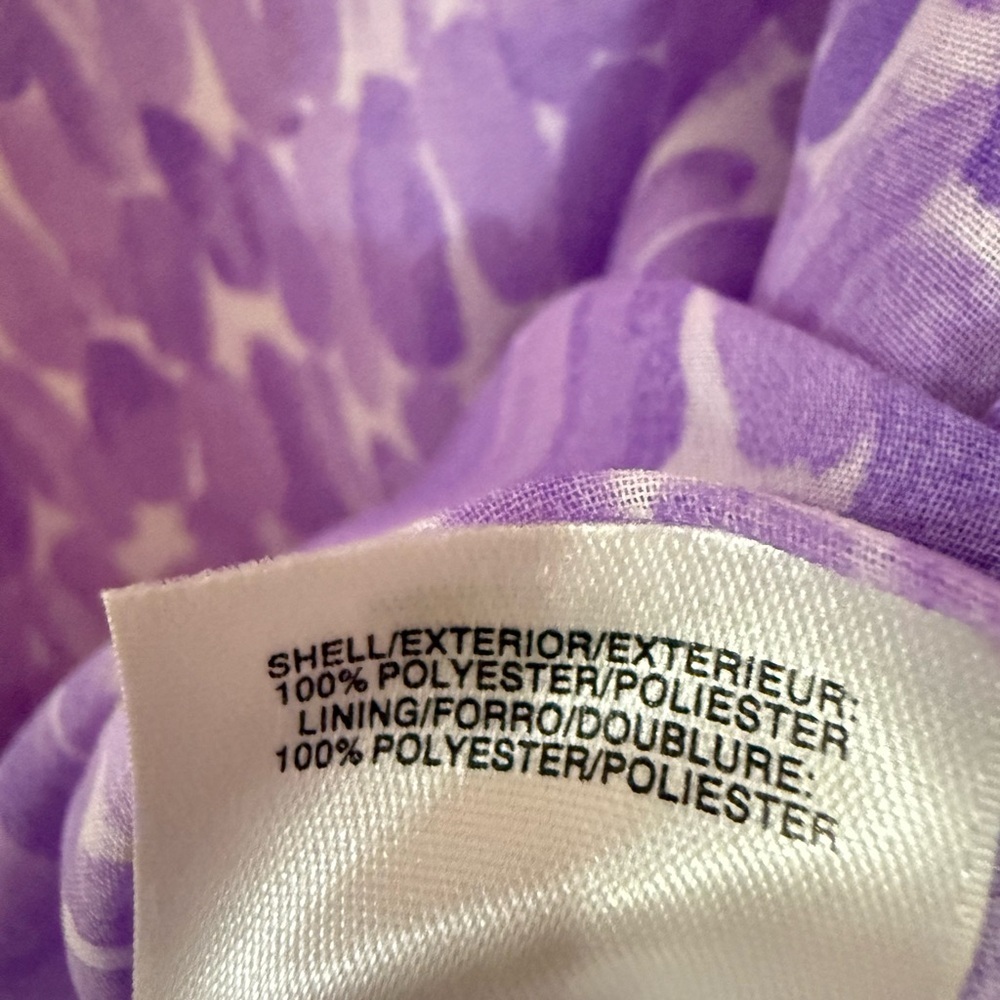 Kasper Lavender Patterned Blouse - Picture 3 of 3